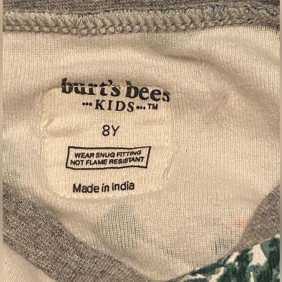 Burt’s Bees Christmas Tree Pj Top Size 8 organic - Picture 3 of 3